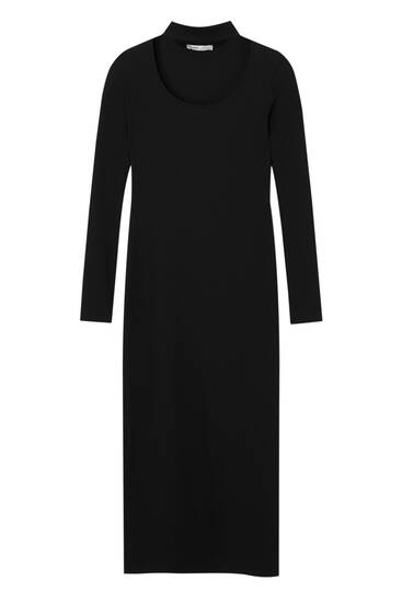 Midi dress 2024 pull and bear