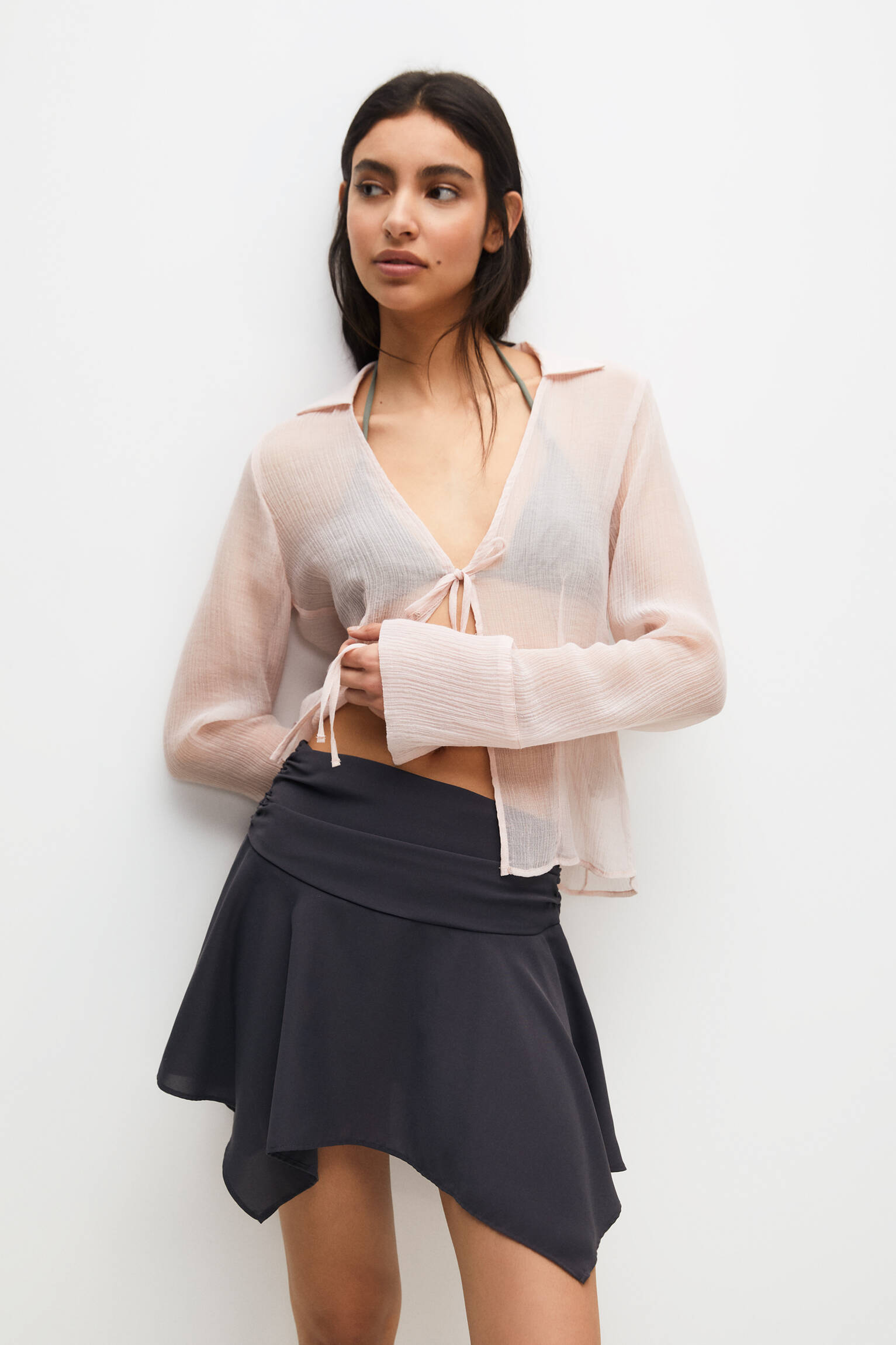 ASYMMETRIC FLOUNCE SKIRT MEET ME HERE main image 0
