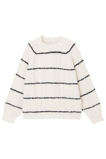 Pull and on sale bear white jumper