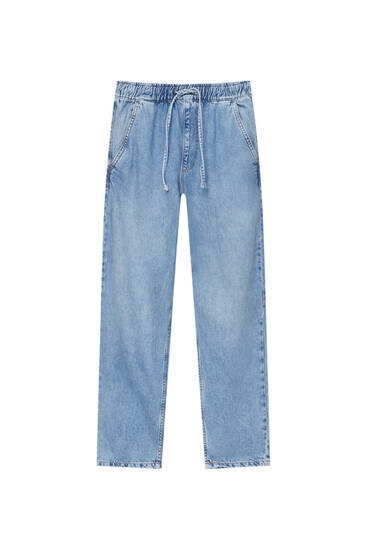 Trendy Striped Cropped Jeans - Pull & Bear