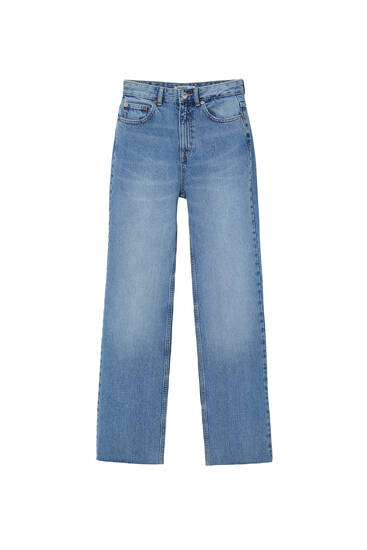 Wide-leg patchwork jeans - PULL&BEAR