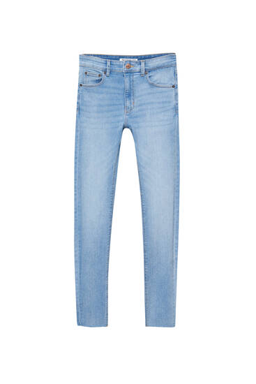 Skinny-Jeans mit halbhohem Bund