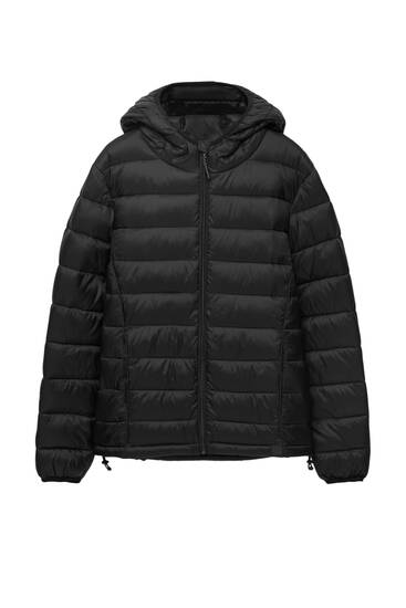 Lightweight puffer jacket with hood