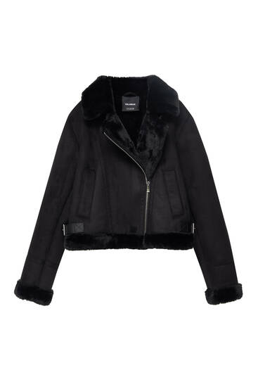 Veste en cuir pull best sale and bear