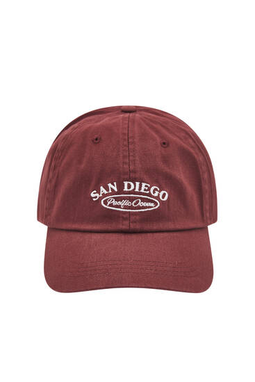 Maroon San Diego cap