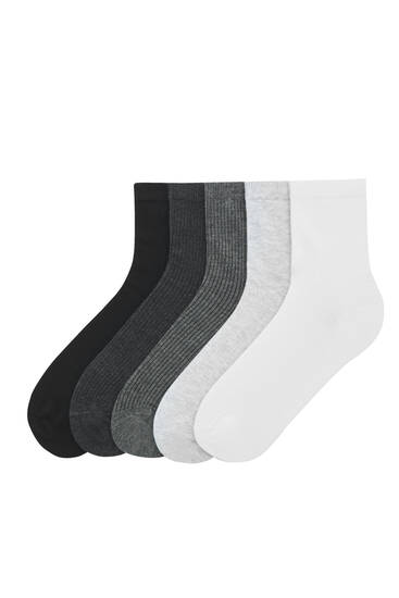 Pack of 5 pairs of short socks