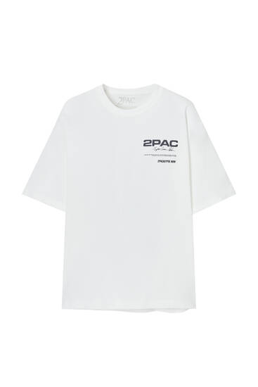 T-shirt i oversize-modell med Tupac