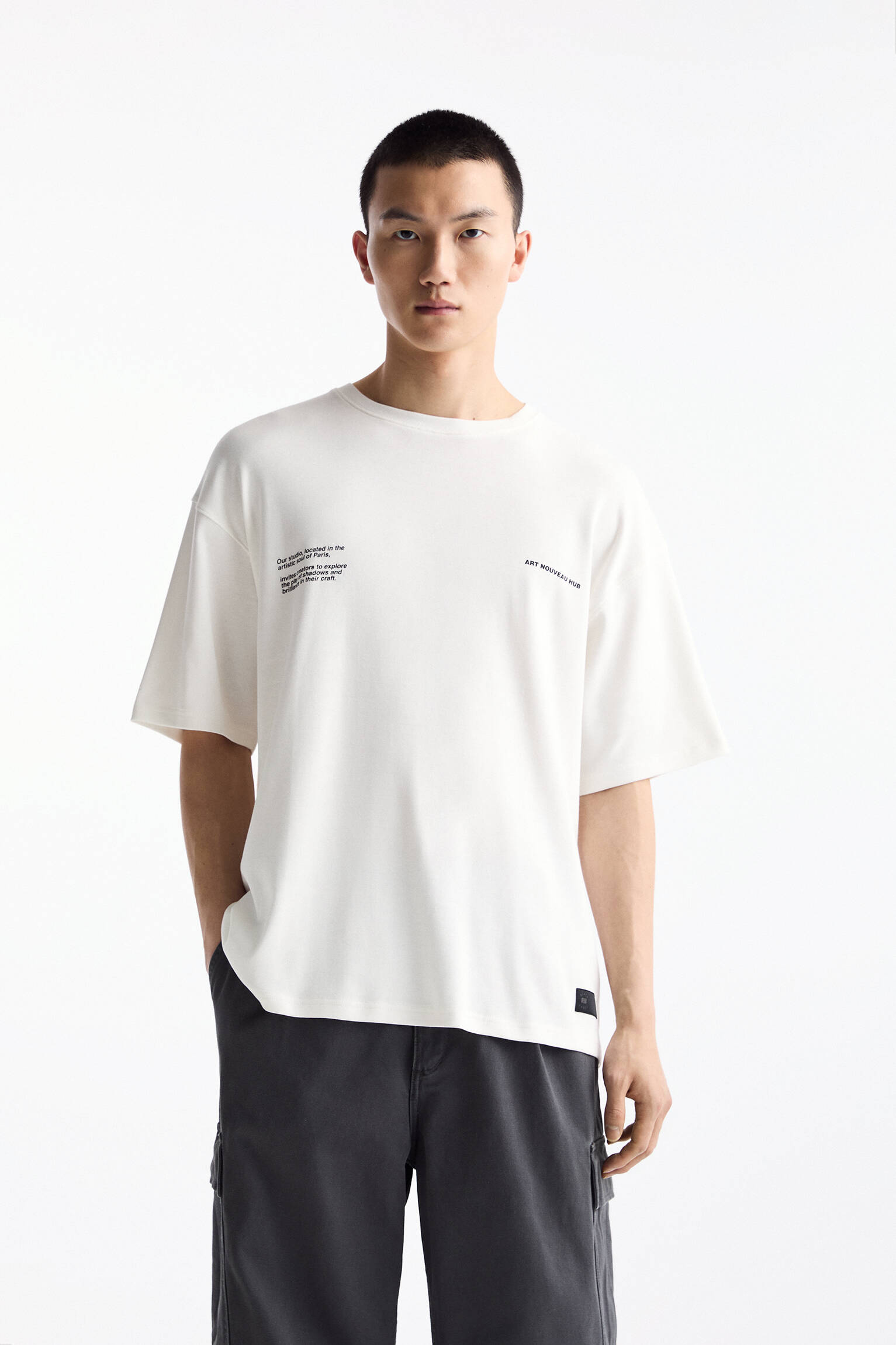 P&B Black Label slogan short sleeve T-shirt - pull&bear 