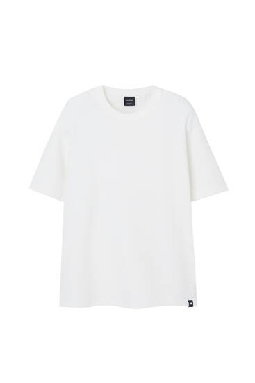 Κοντομάνικη λευκή μπλούζα