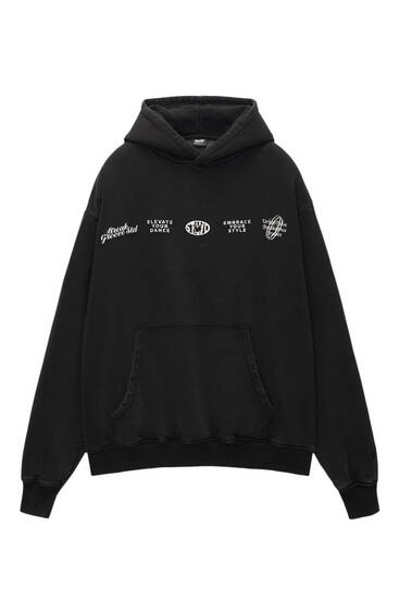 Washed oversize hoodie
