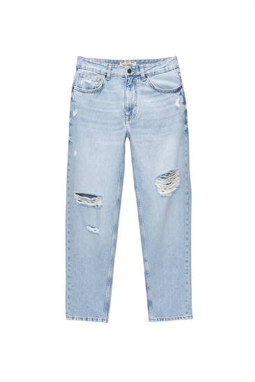 Standard-Jeans mit Zierrissen