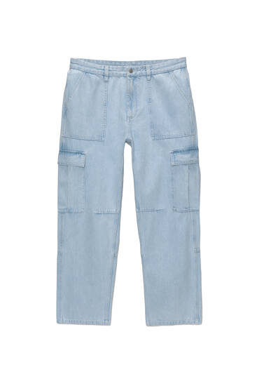Jeans im Cargo- und Baggyhosen-Stil