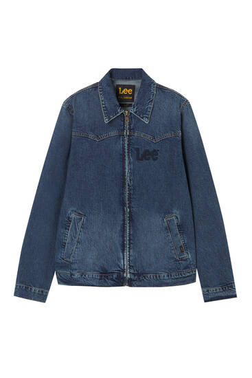 Denim Lee jacket with zip fastening - PULL&BEAR