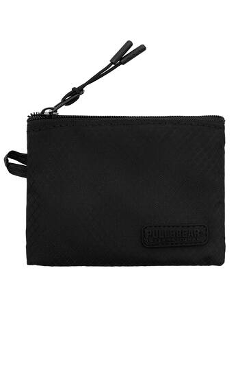 Siyah dağcı el çantası cüzdan