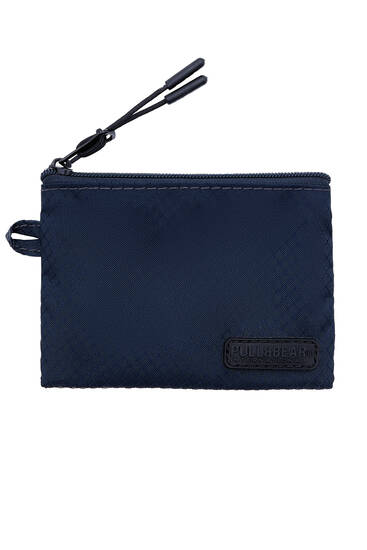Blue pouch bag hiking wallet
