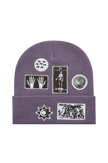 Beanie with patches