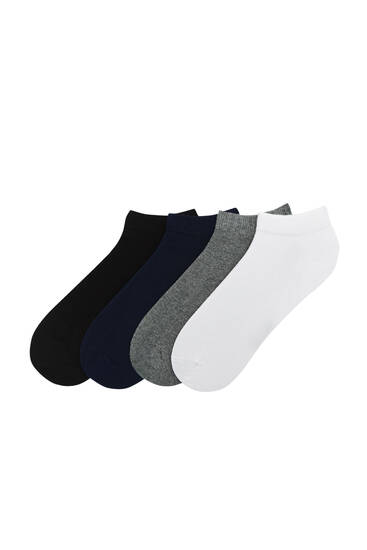 Pack 4 pares calcetines cortos