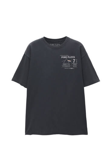 T-shirt Pink Floyd med tvättad effekt