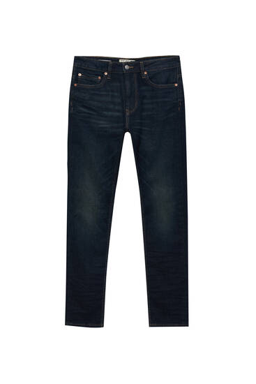 Dunkelblaue Jeans im Slim-Comfort-Fit