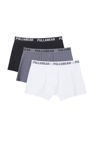 Pack of 3 pairs of basic colourful boxers