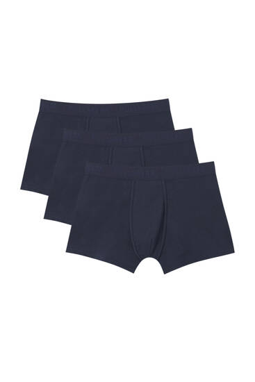 3-pack mörkblå boxers