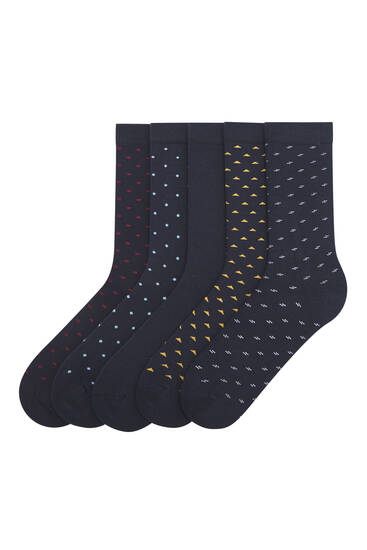 Socken mit Krawattenmuster mit verschiedenen Farben