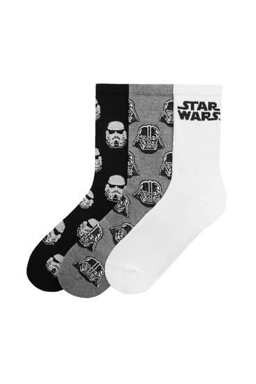 Комплект от 3 чифта чорапи с мотив „Междузвездни войни“