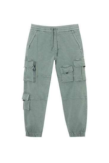 Pull and bear pantalon cargo new arrivals