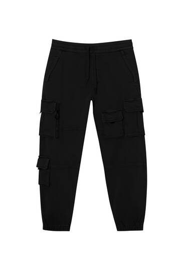 Cargo joggers with multiple pockets