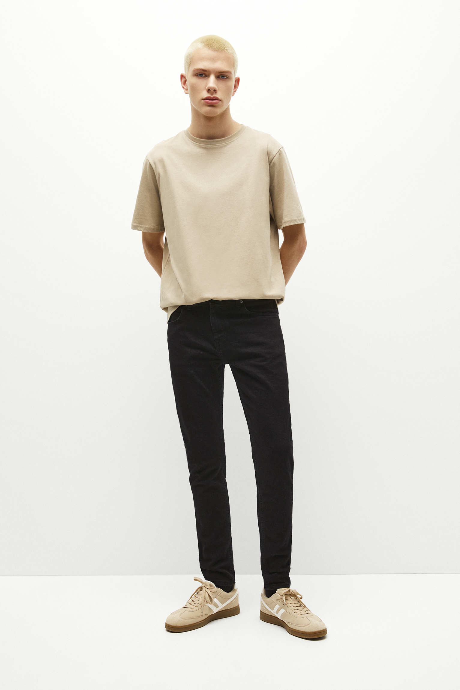 jean carrot homme pull and bear