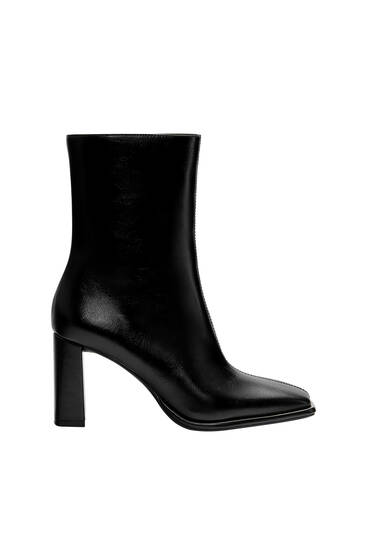 High-heel ankle boots