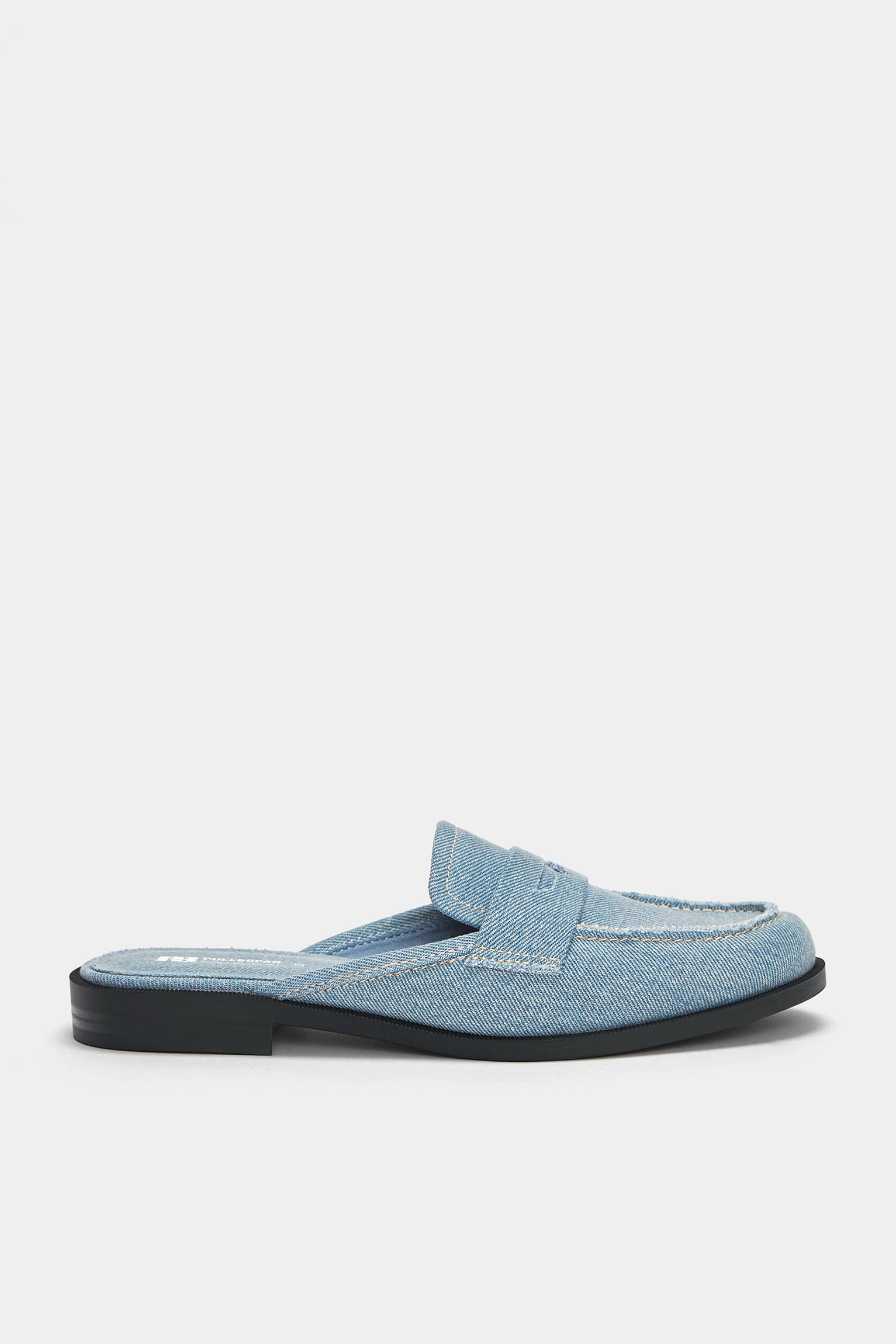 Denim mule loafers - pull&bear
