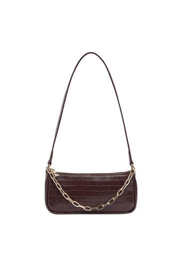 Shoulder bag with chain detail
