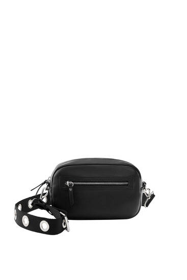 Crossbody bag with interchangeable strap