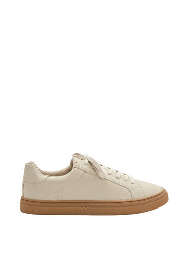 Casual caramel sole trainers
