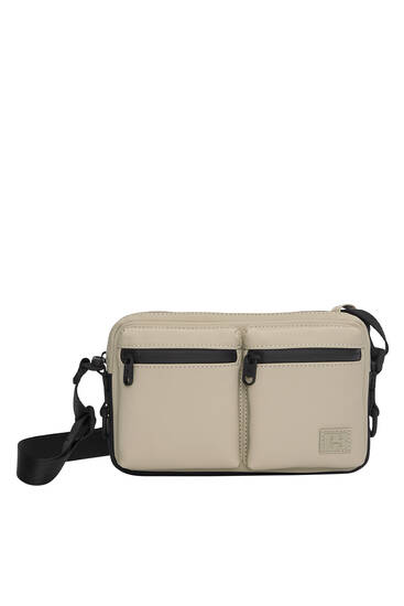 Rubberised crossbody bag with pockets - PULL&BEAR