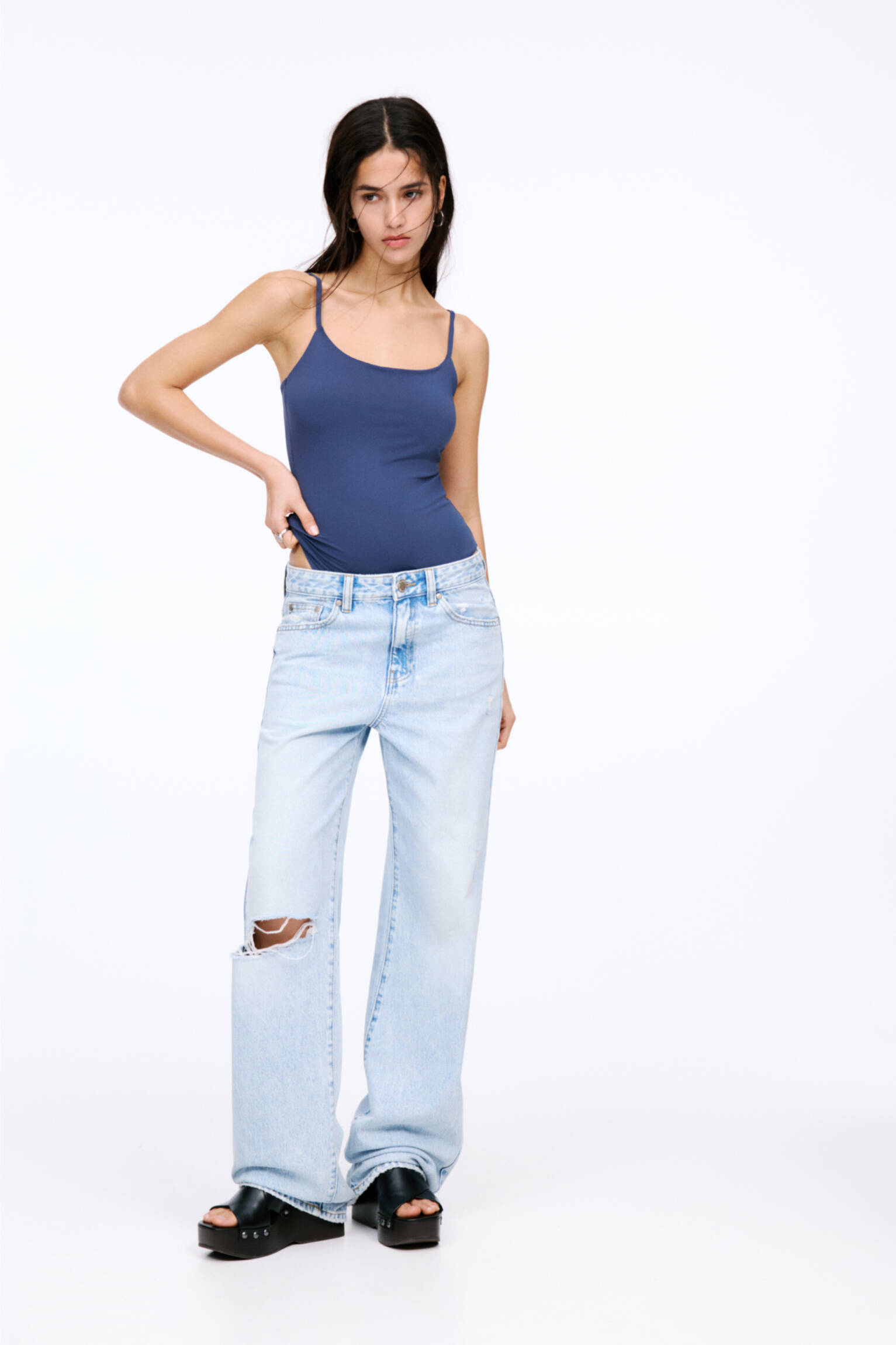 Bodi od poliamida s bretelama