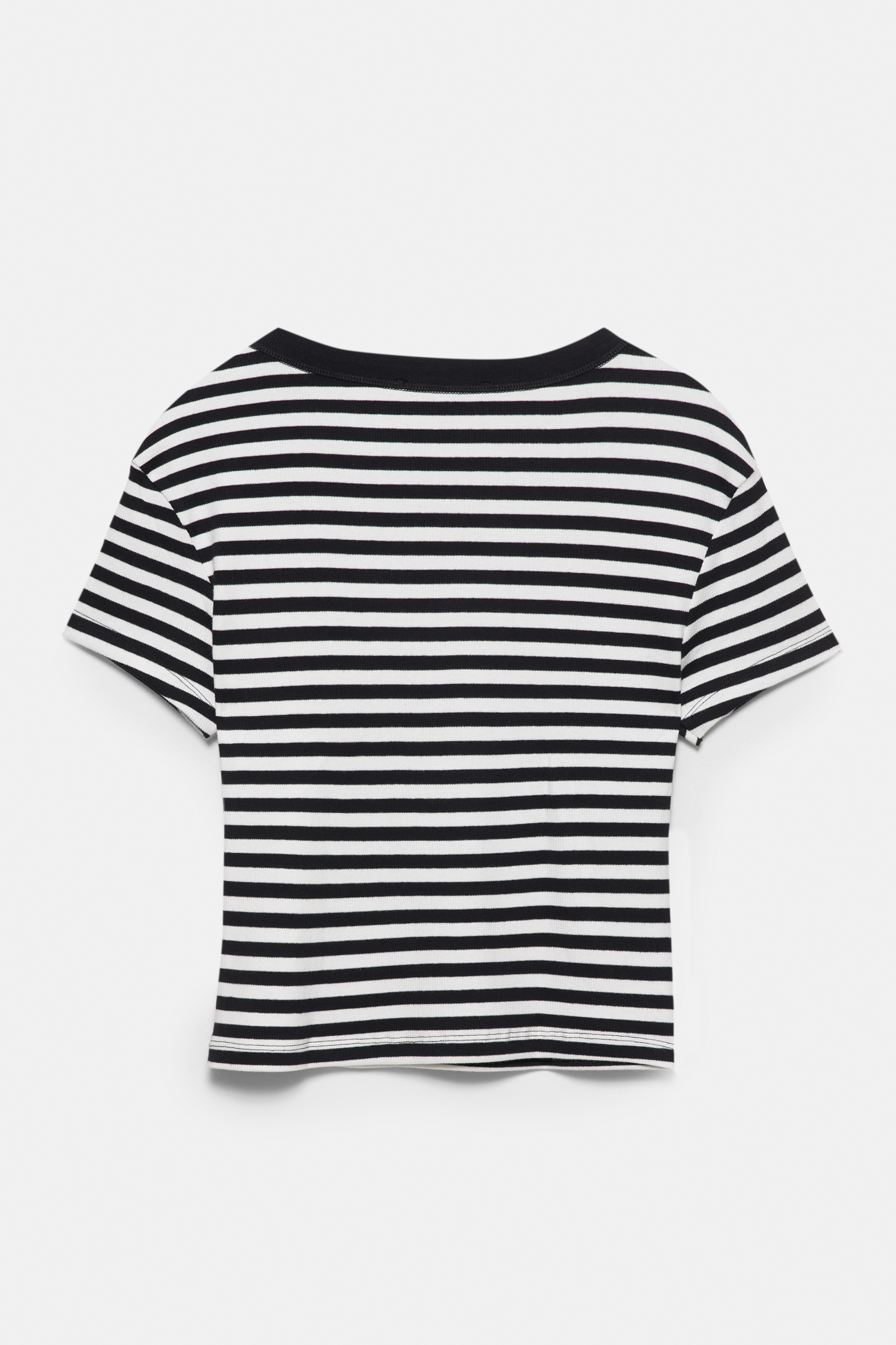 Ribbed cropped T-shirt