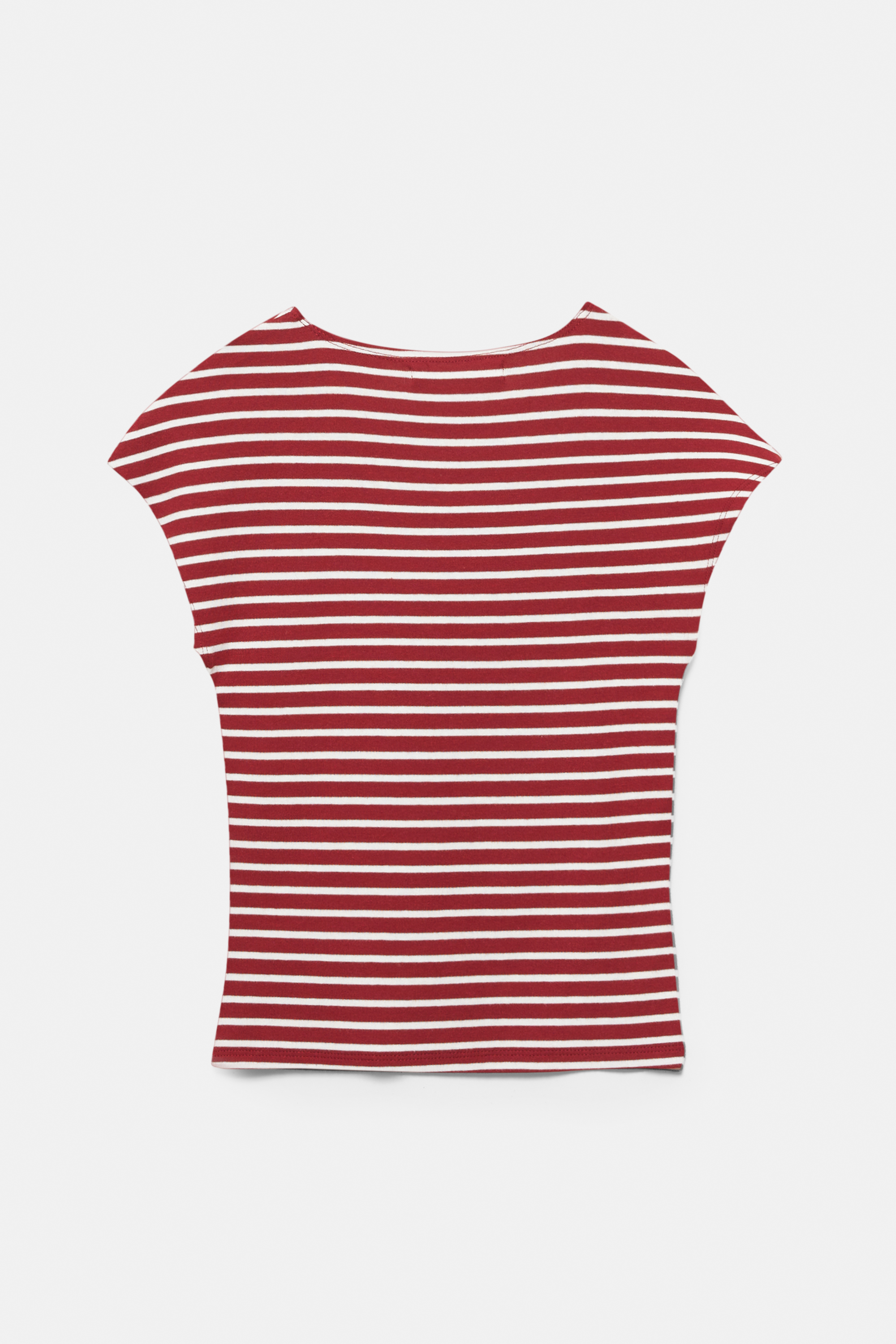 Fitted striped T-shirt