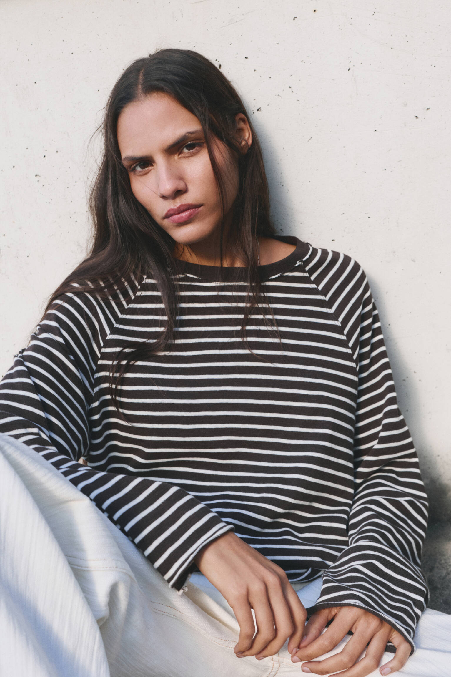 T-shirt manches longues raglan - pull&bear