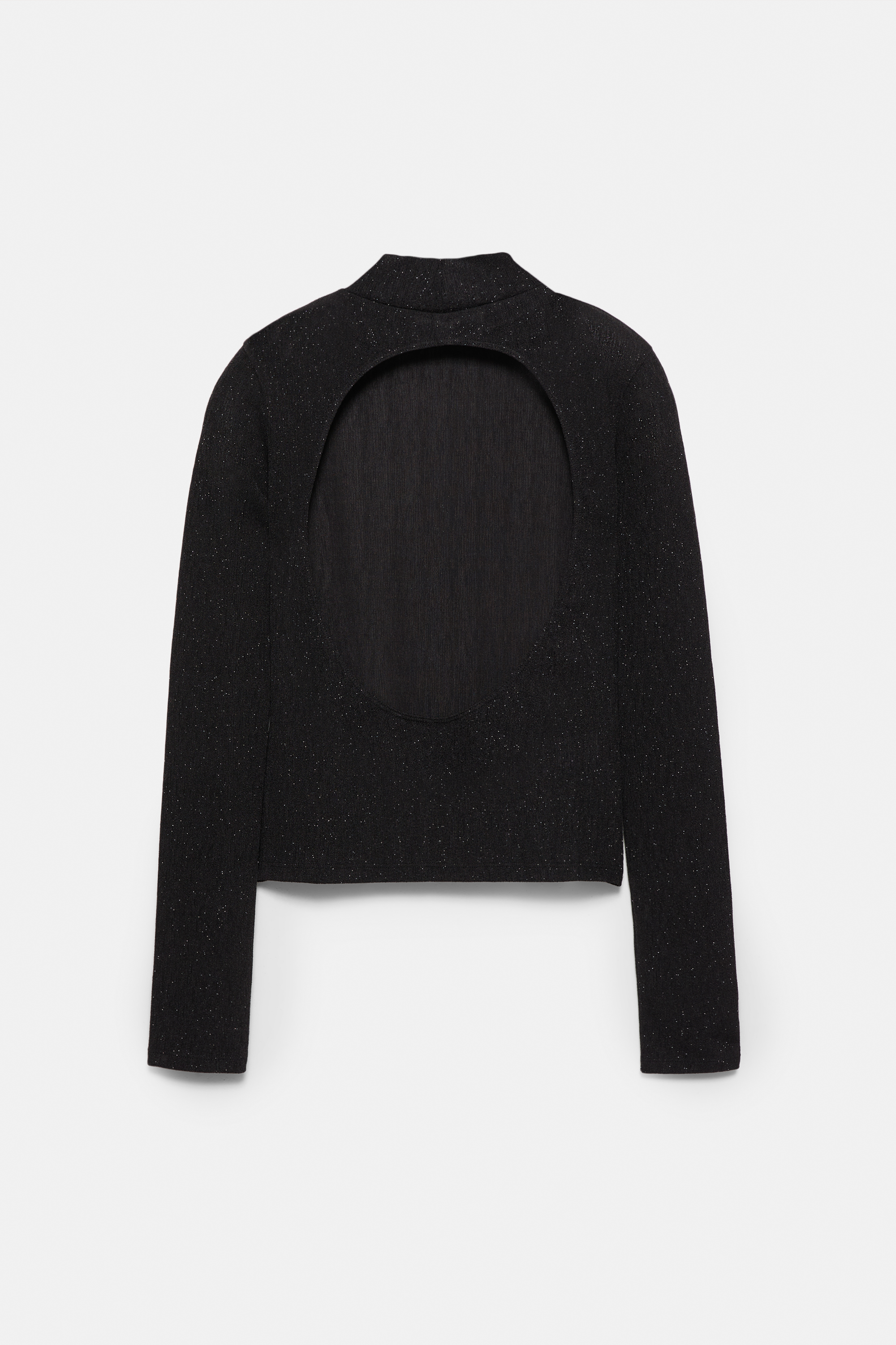 Top brillo espalda descubierta