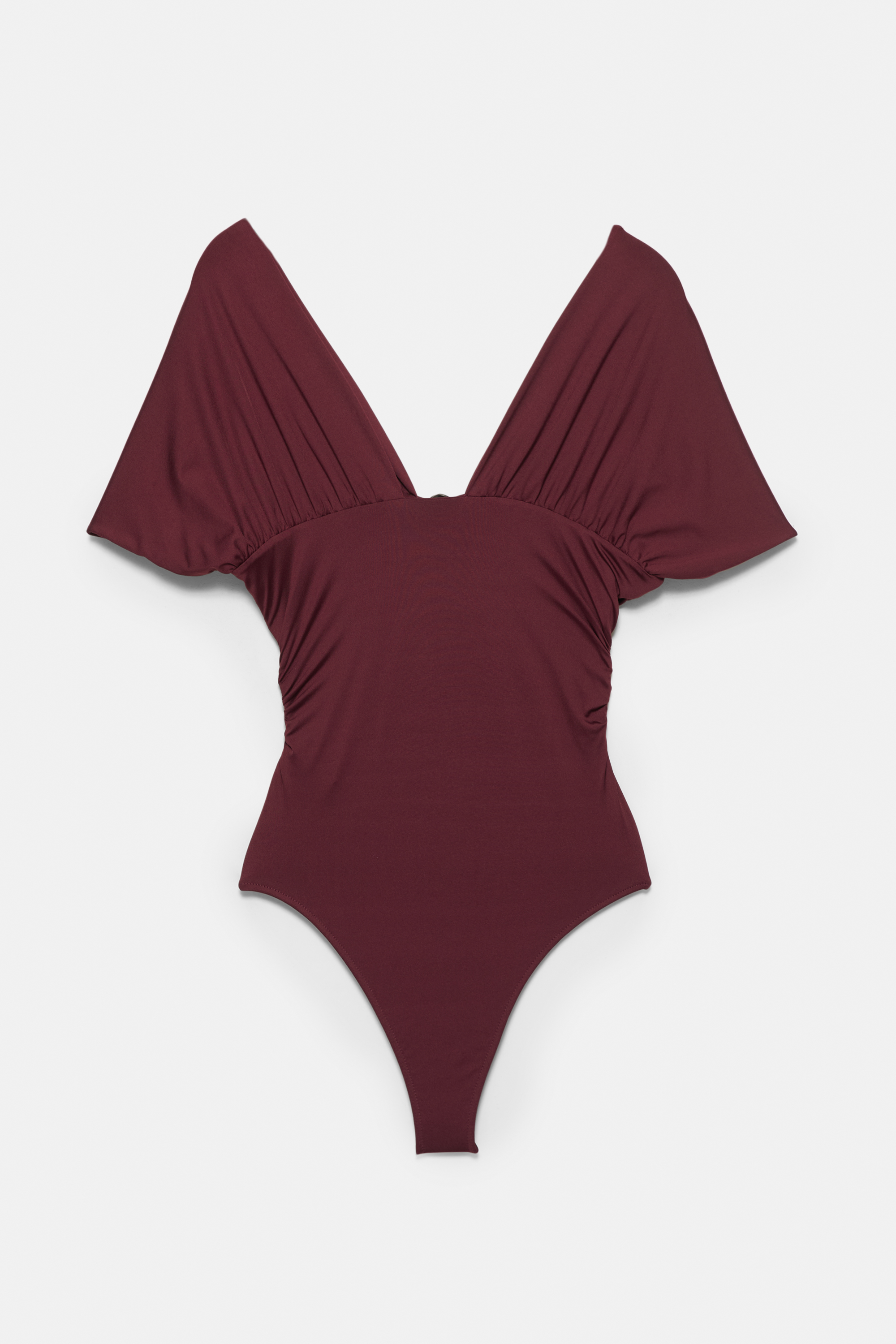 Draped applique bodysuit
