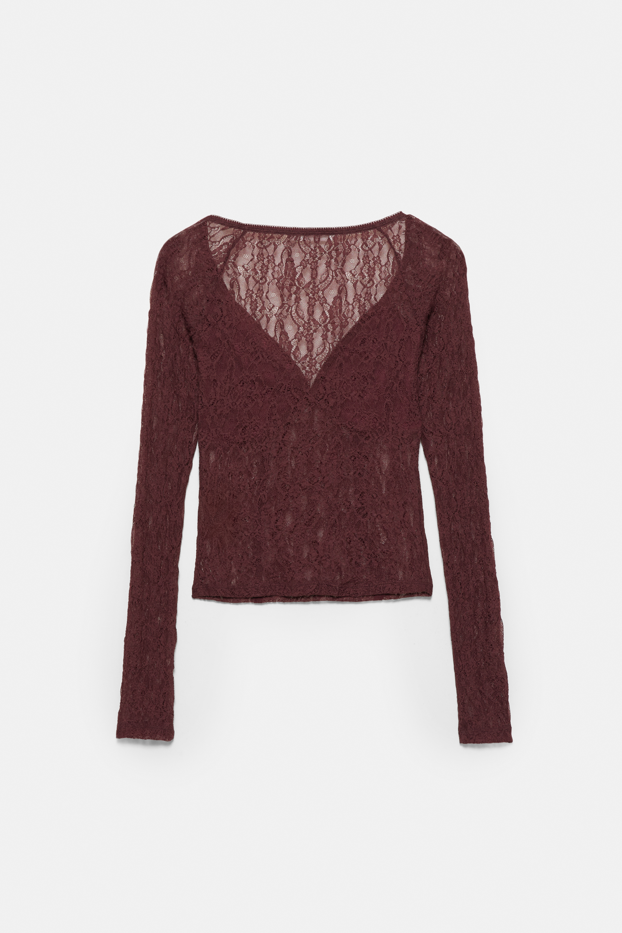 Lace corsetry-inspired top