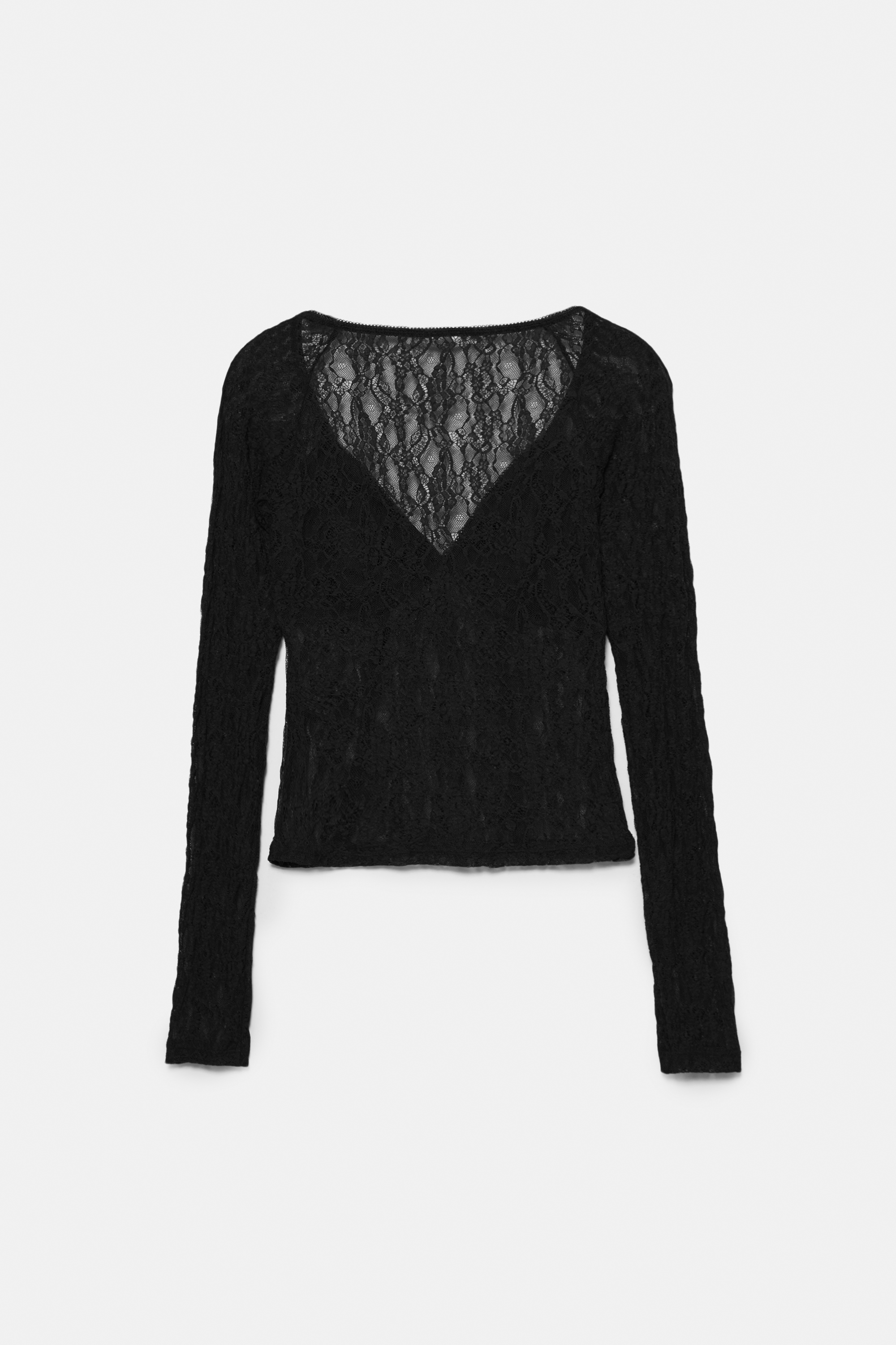Lace corsetry-inspired top