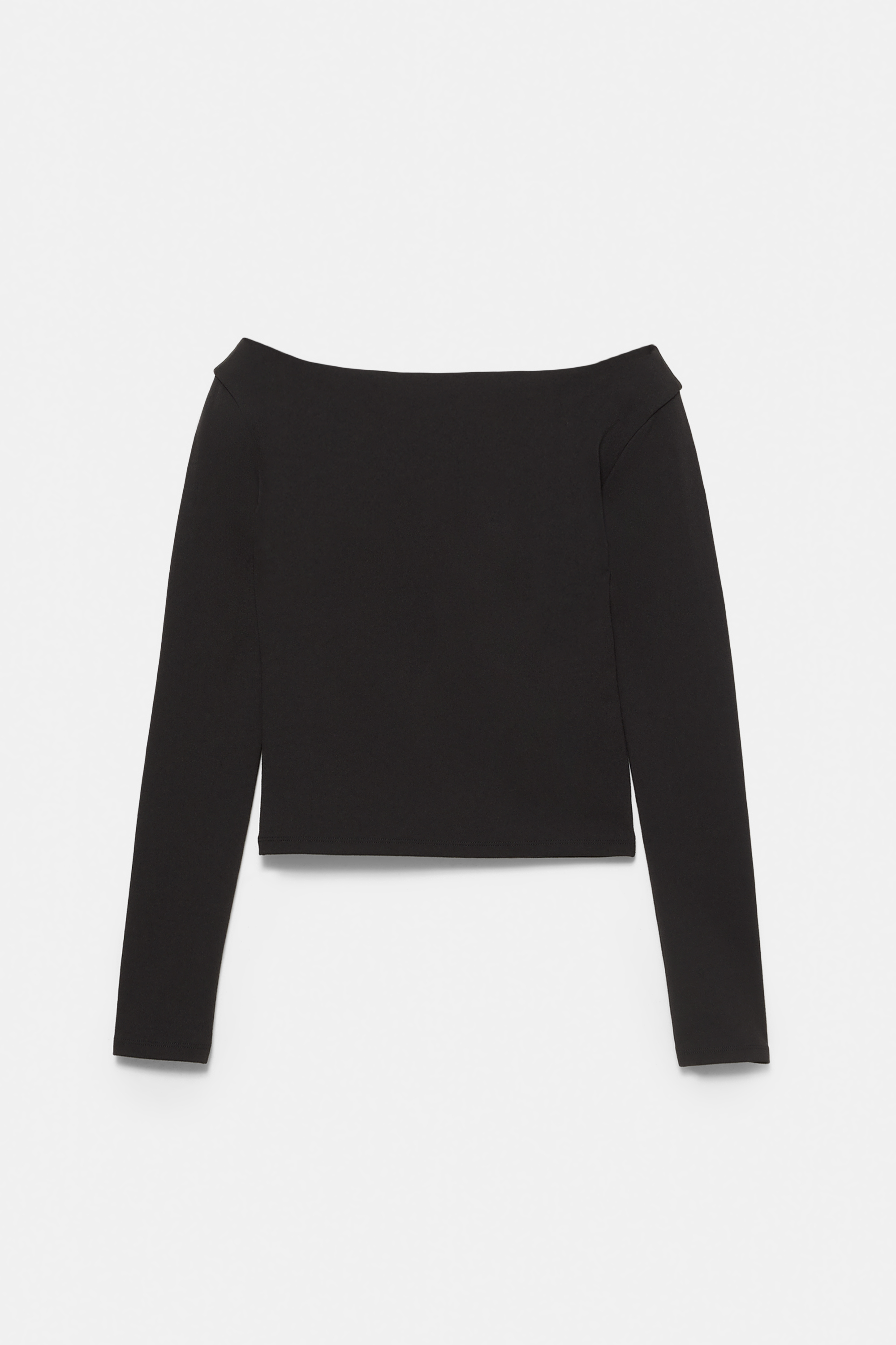 Top col Bardot à volants