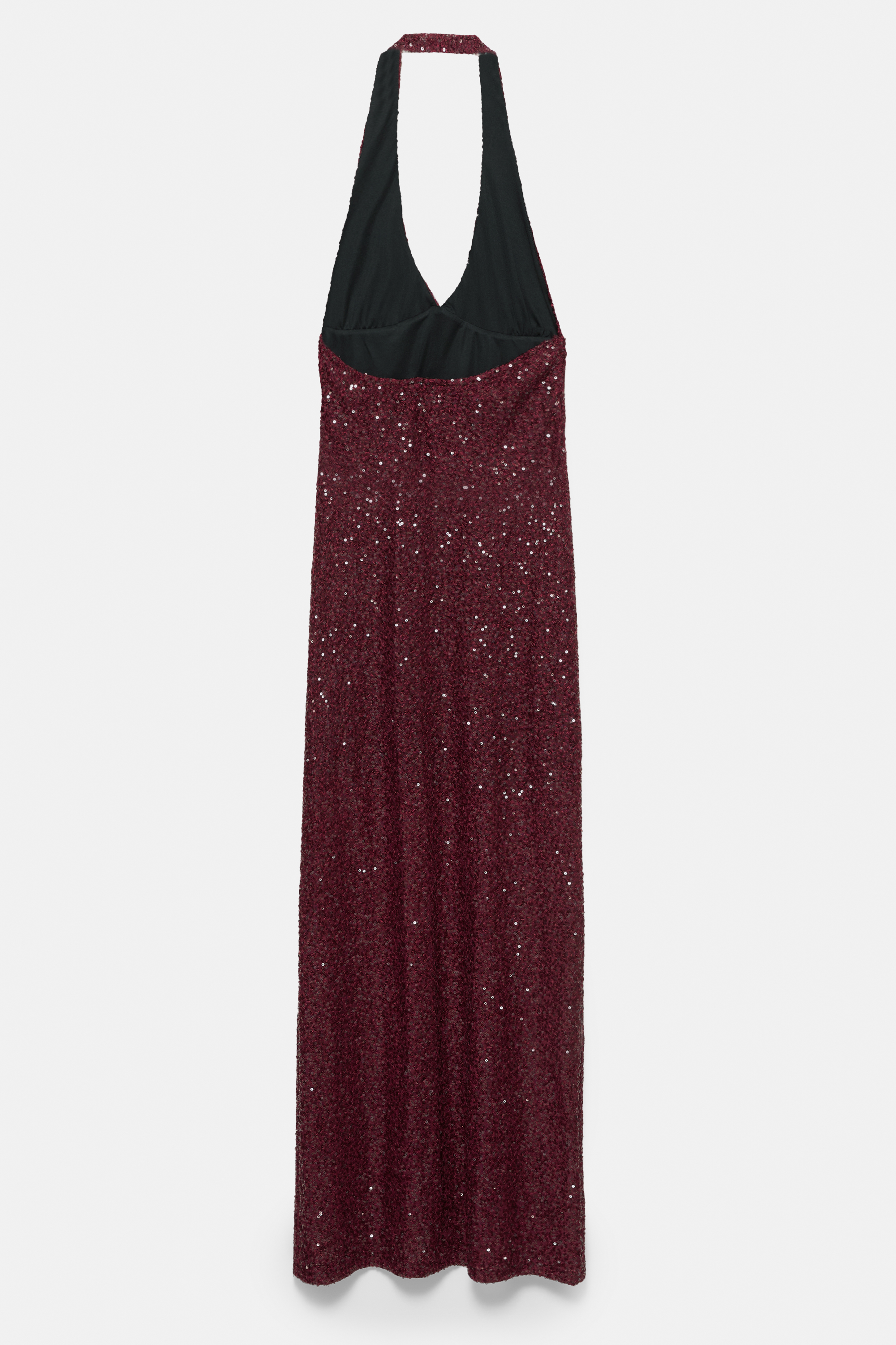 Sequin halter midi dress