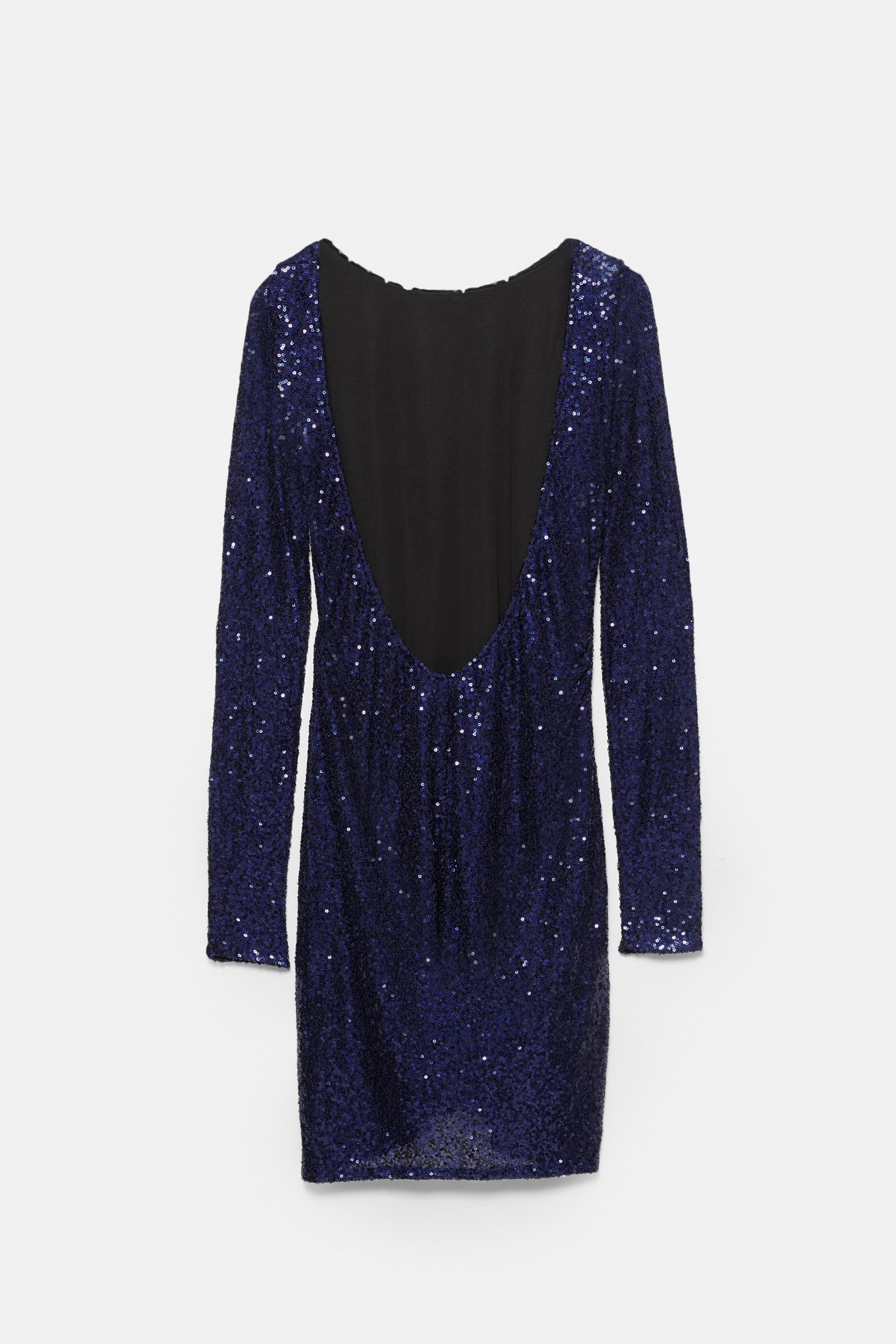 Vestido de lantejoulas com costas descobertas