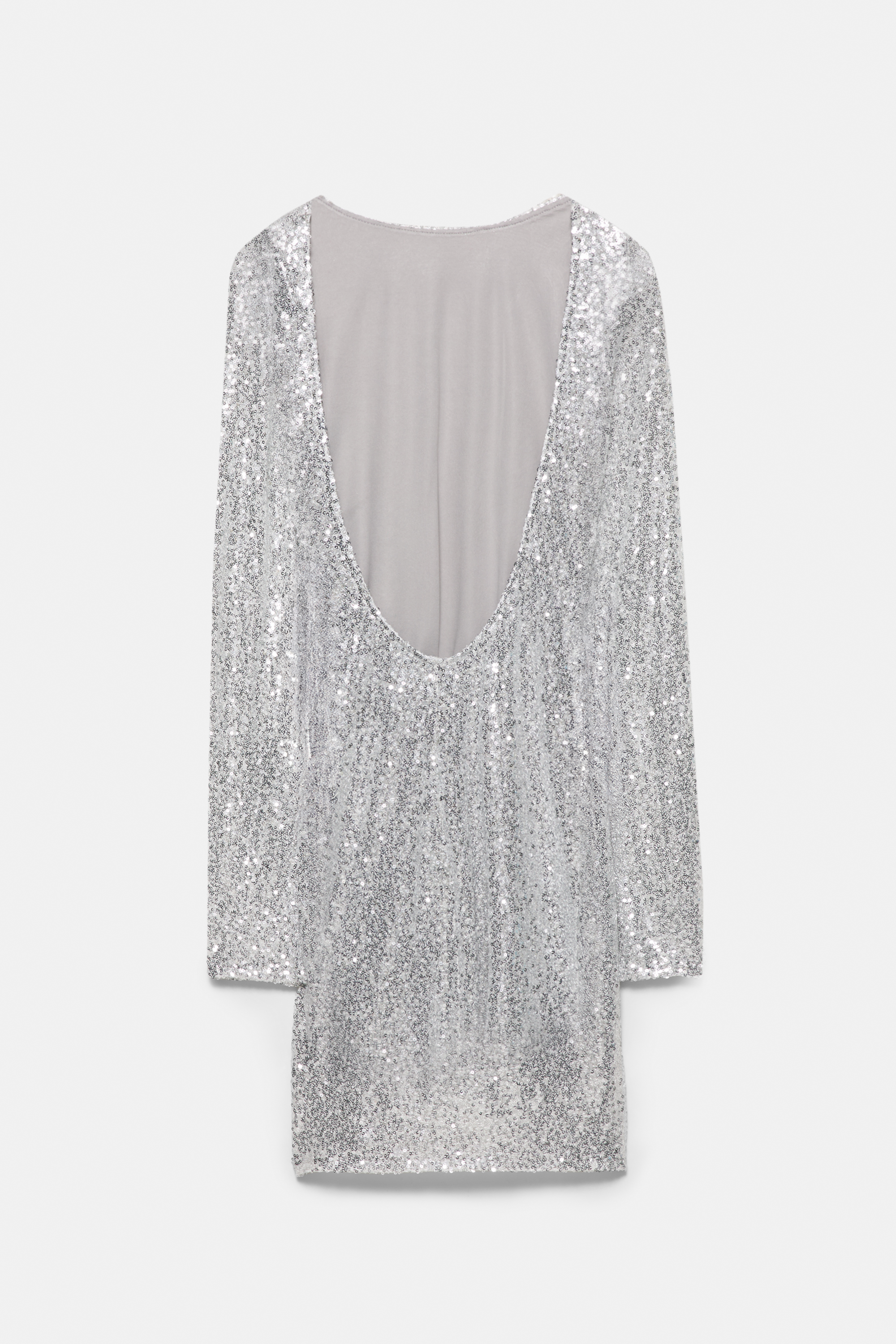 Sequinned open-back dress