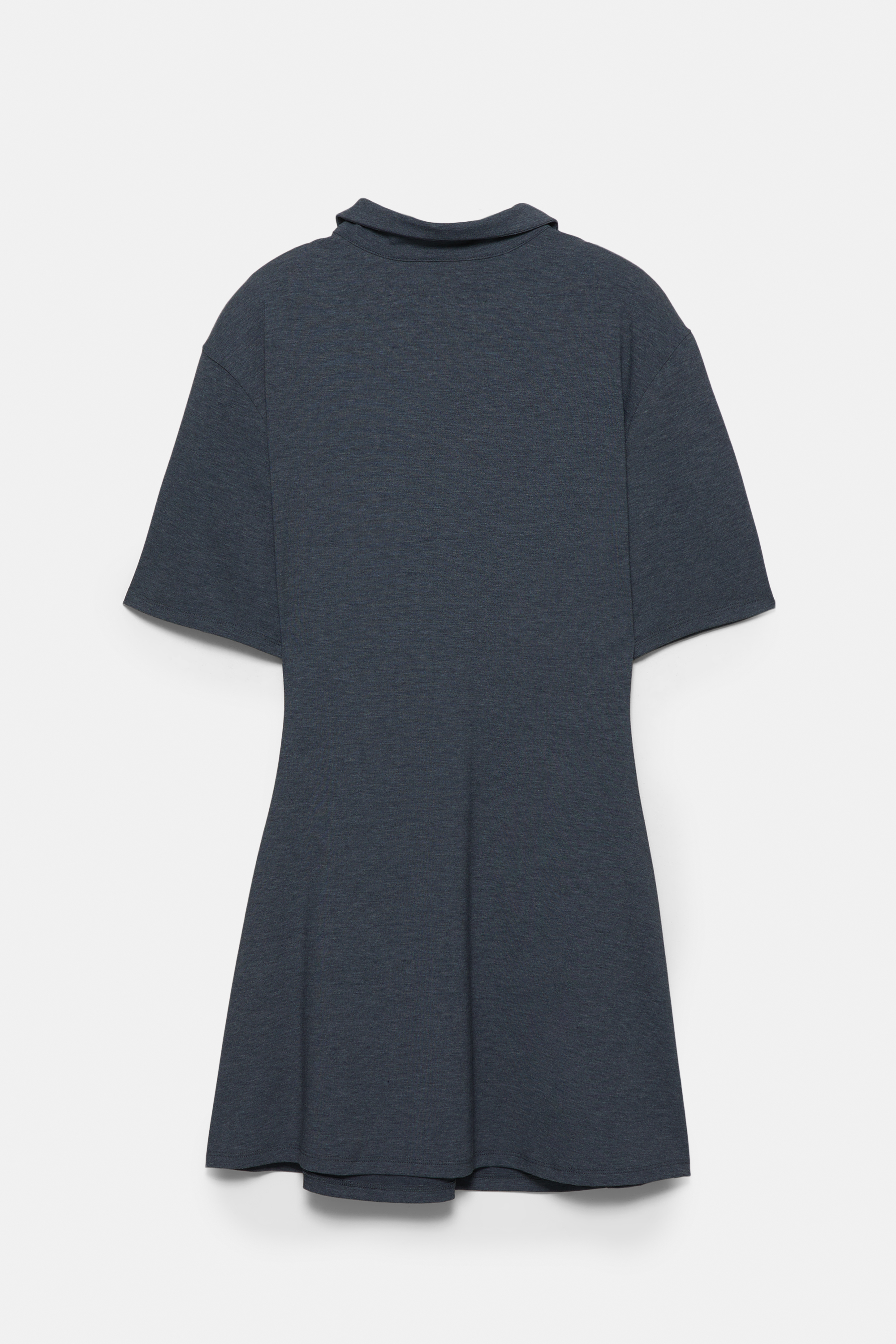 Gedrapeerde jurk met polokraag