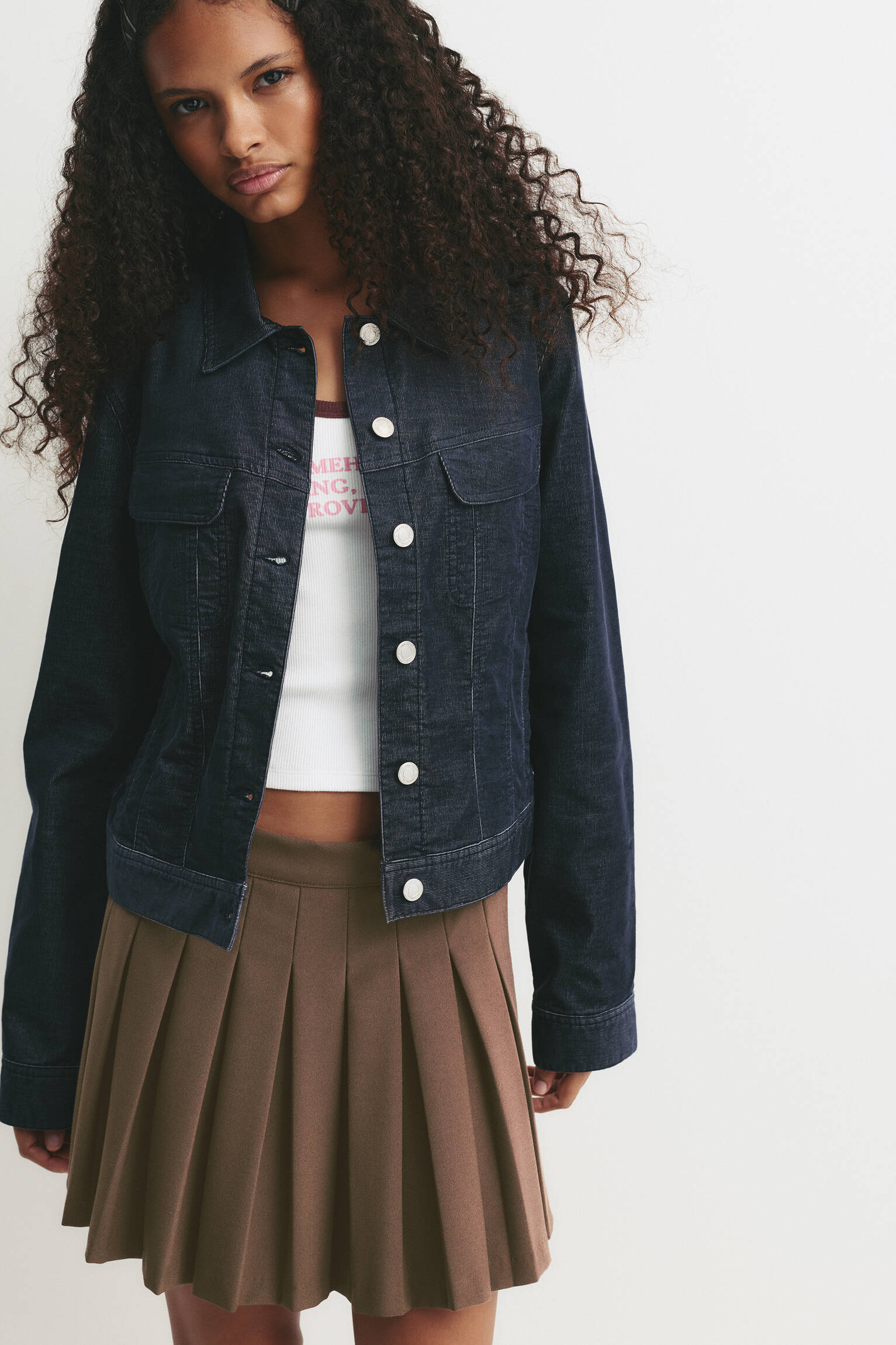 Minijupe plissée - pull&bear